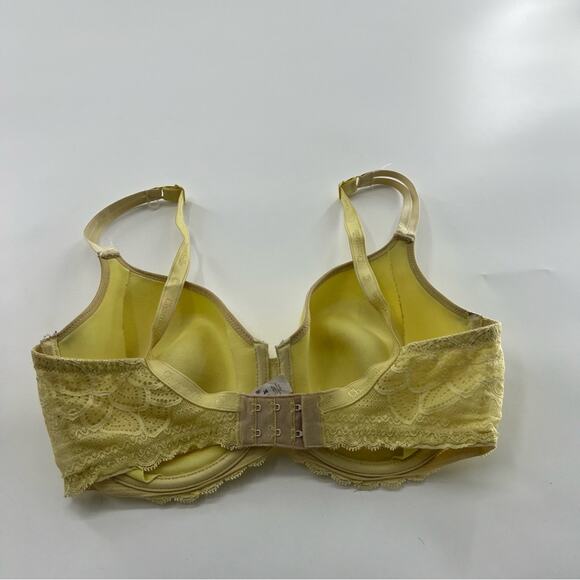 Chantelle Yellow T Shirt Bra Lightly Lined Women’s Lace - Picture 4 of 8